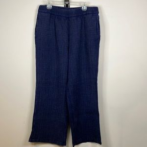 Wonderly navy gauze pull on pants